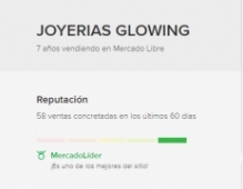 opiniones de Mercadolibre - Joyerías Glow ing